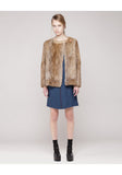 Rabbit Fur Short Jacket
