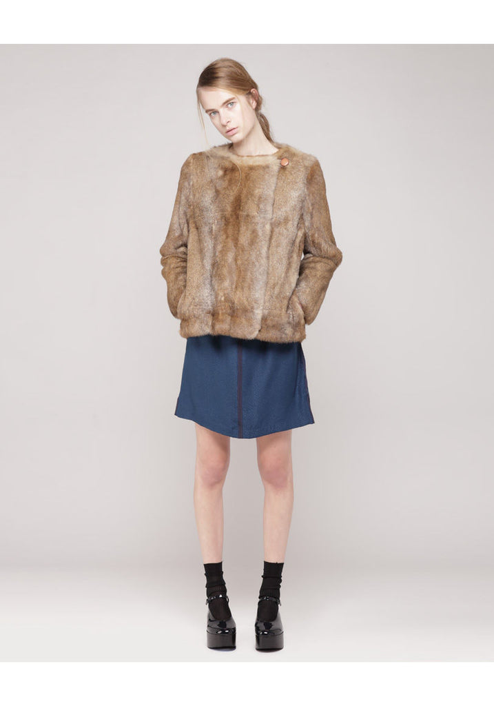 Rabbit Fur Short Jacket