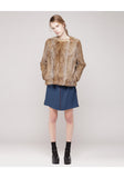 Rabbit Fur Short Jacket