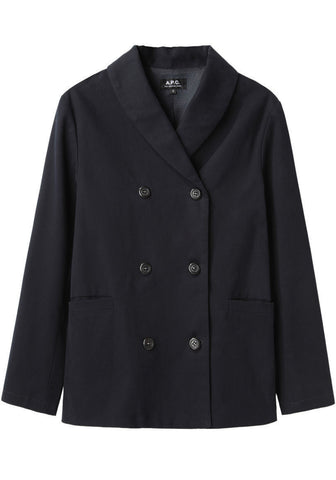 Shawl Collar Canvas Jacket