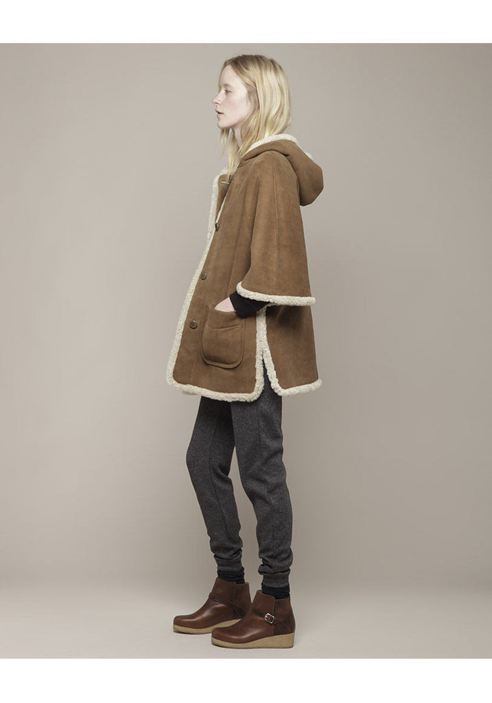 Shearling Cape