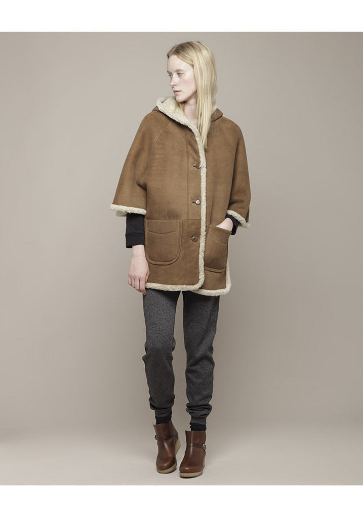 Shearling Cape