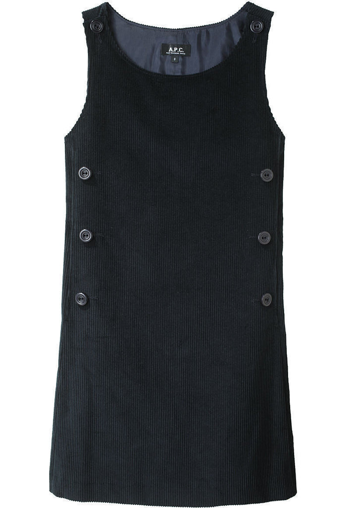Sleeveless Corduroy Dress