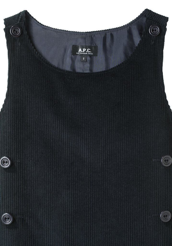 Sleeveless Corduroy Dress