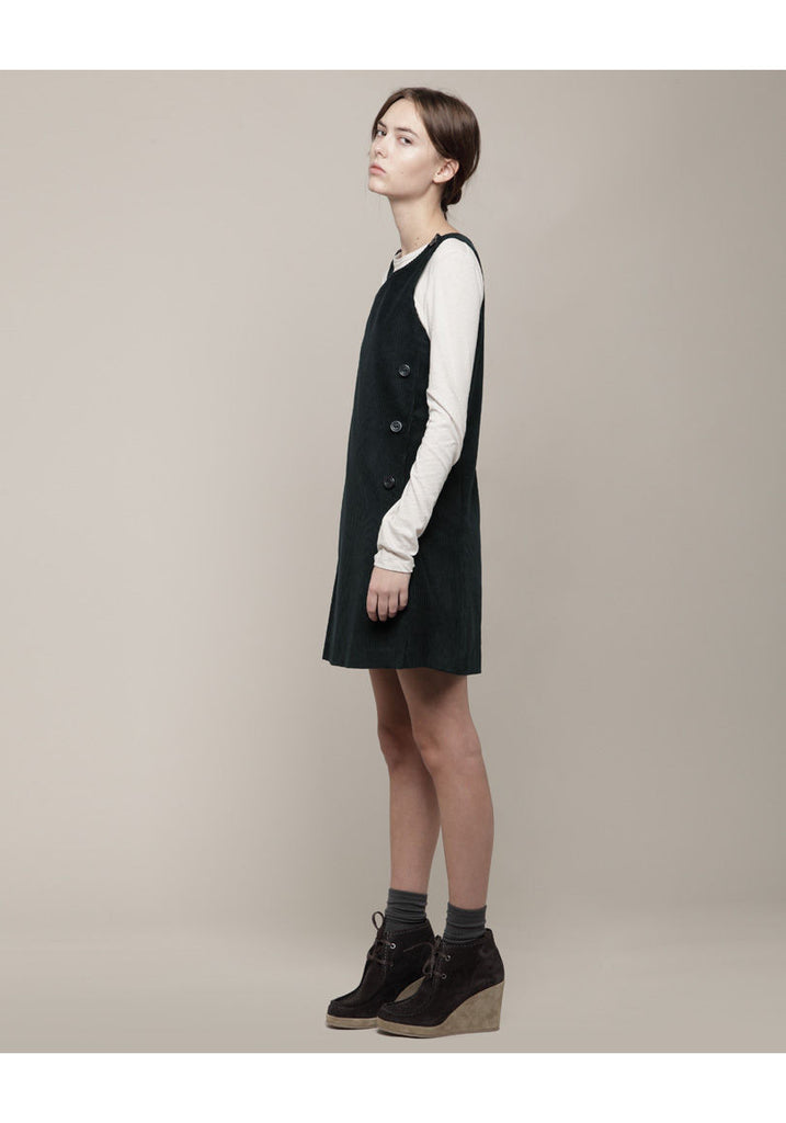Sleeveless Corduroy Dress