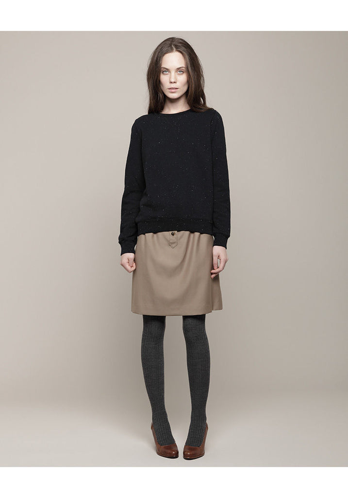 Speckled Pullover Sweatshirt