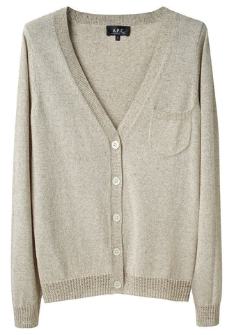 V-Neck Pocket Cardigan