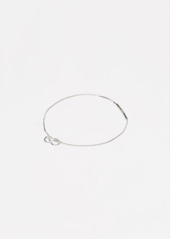 Silver Infinity Fine Bracelet