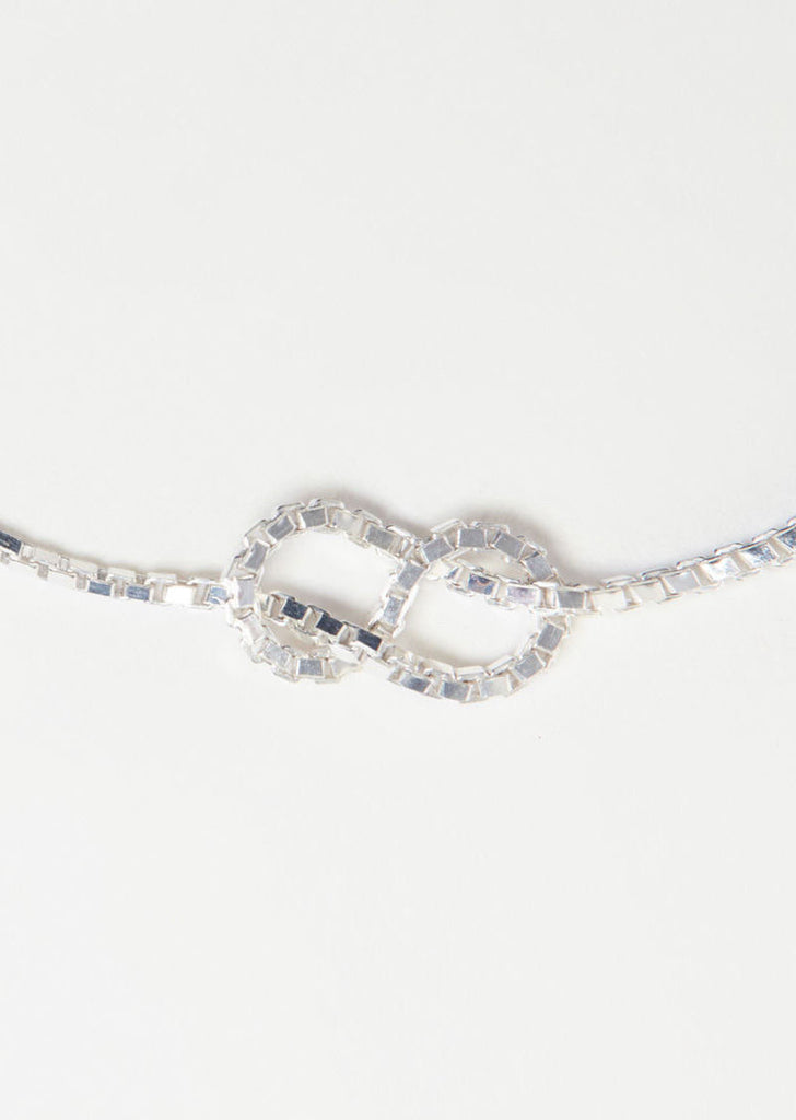 Silver Infinity Fine Bracelet
