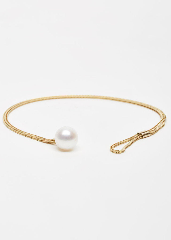 14K Gold & Freshwater Pearl Boule Bracelet