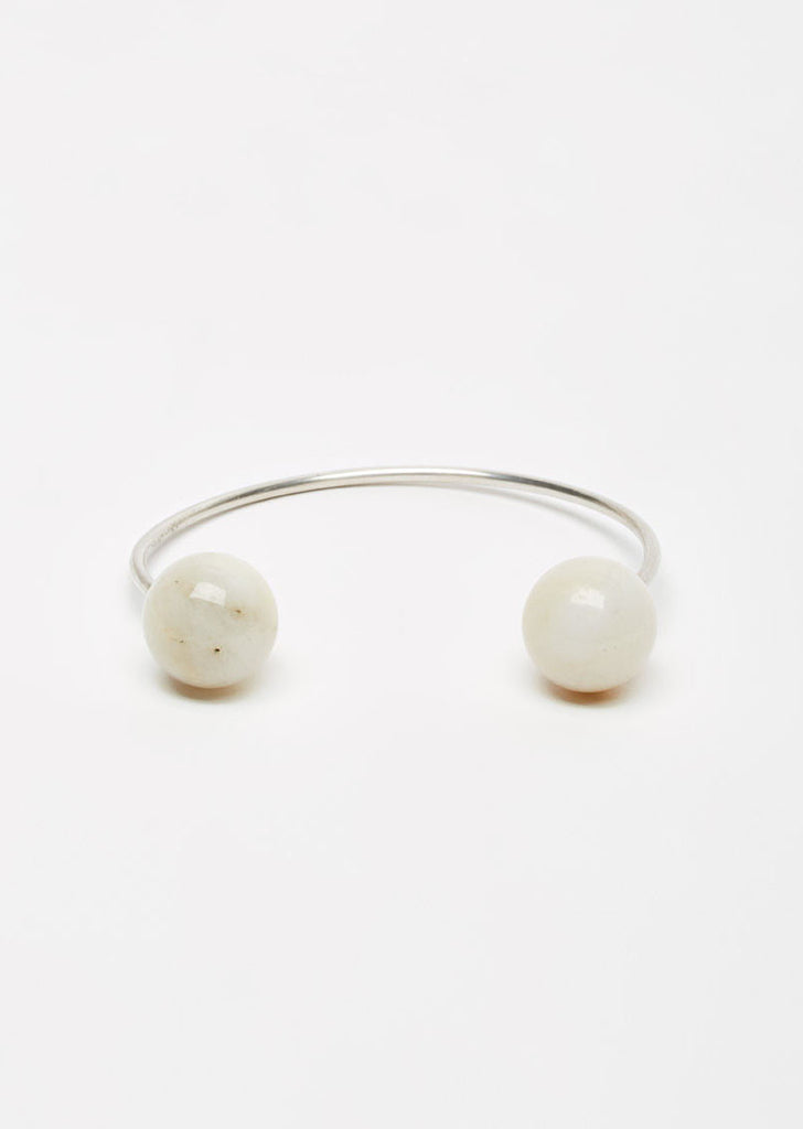 Silver & Risar Stone Isar Bangle No.1