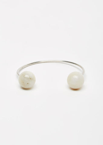 Silver & Risar Stone Isar Bangle No.1