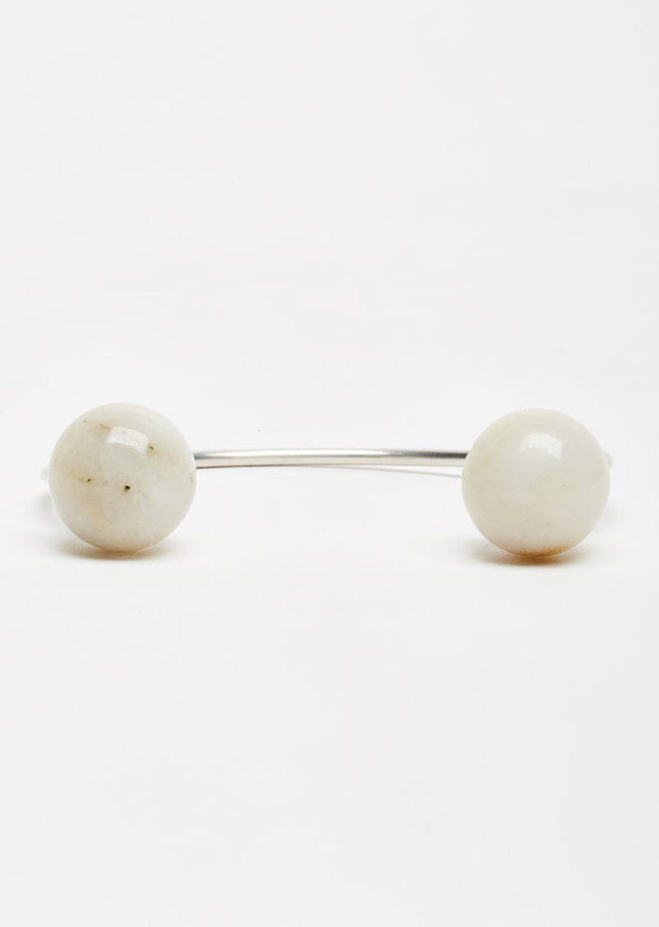 Silver & Risar Stone Isar Bangle No.1