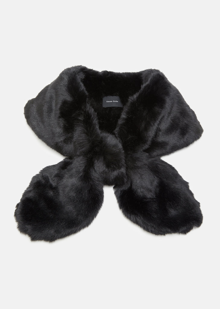 Long Fur Bow Scarf