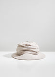 Gathered Linen Hat