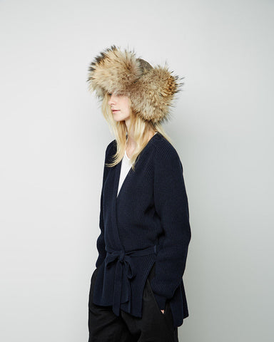 Raccoon Fur Chapka Hat