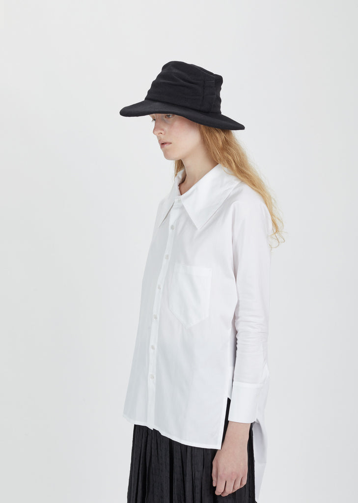 Knit Flannel Tuck Hat