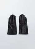 Short Leather Fitted Gloves