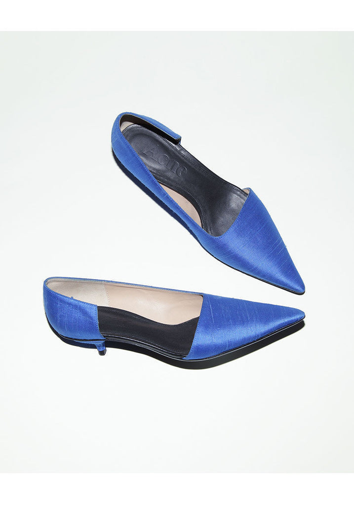 Julie Silk Kitten Heel Pump