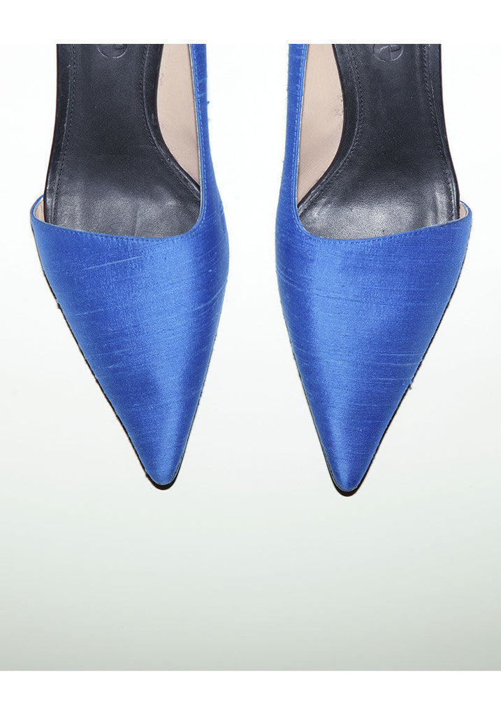 Julie Silk Kitten Heel Pump
