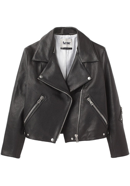 【nonnon様】ROUND SHORT FAKE LEATHER JACKET AcneRitaLeatherJacket_396273_g