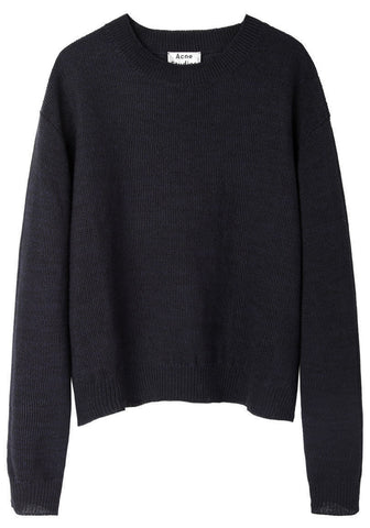 Bird Cropped Linen Pullover