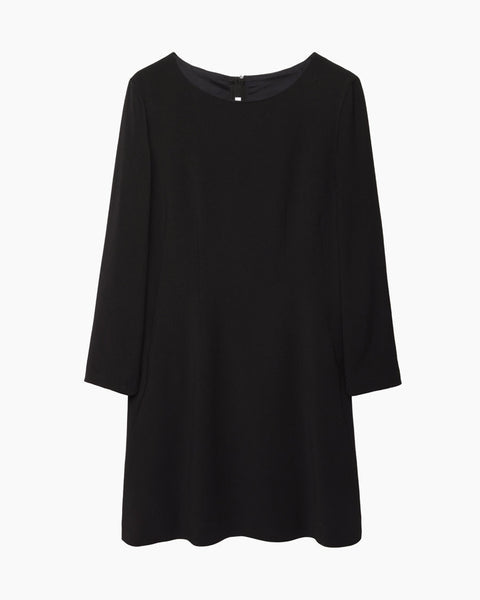 theory long sleeve paneled shift dress Nieve Dress – La Garçonne