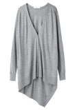 Asymmetric Merino Cardigan