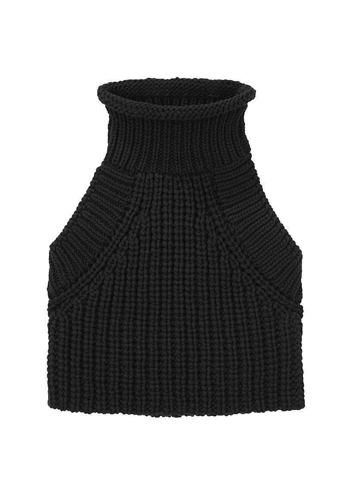 Cropped Mock Neck Pullover