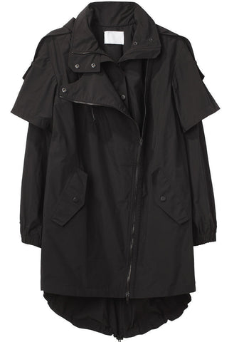 Double Zip Parka w/ Stowaway Hood