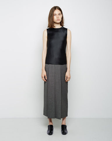 High-Waisted Box Pleated Trouser
