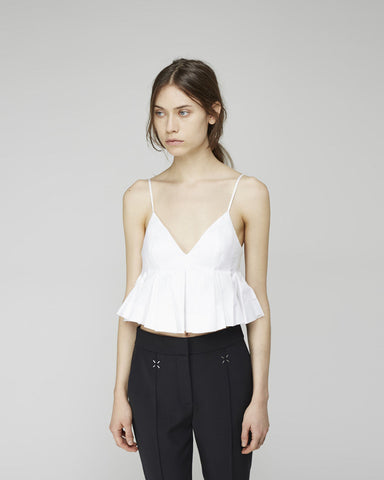 Irregular Pleat Cropped Cami