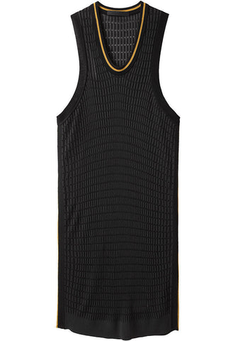 Rib Pointelle Tank Dress