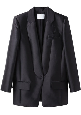 Seamed Lapel Blazer