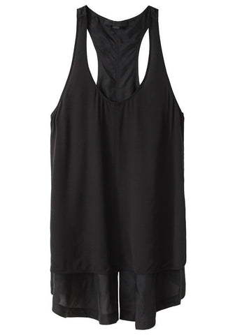 Tank w/ Fishtail Hem