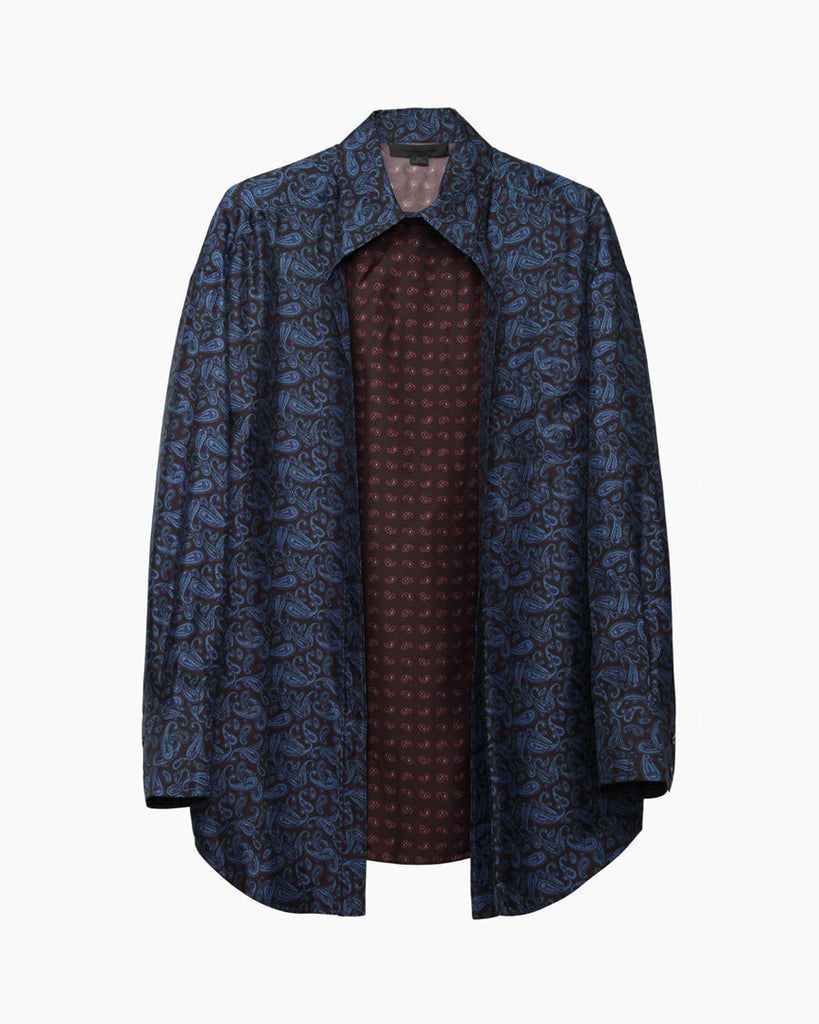 Trompe L'Oeil Layered Paisley Shirt