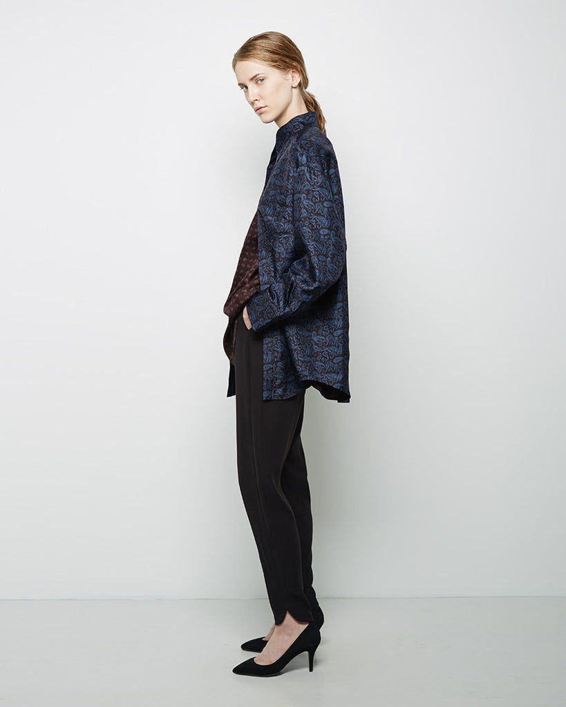 Trompe L'Oeil Layered Paisley Shirt