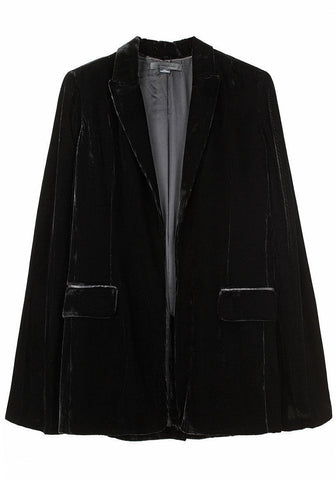 Velvet Jacket w/ Cape Back