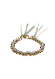 Leather & Silk Chain Bracelet