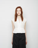 Luz Cropped Pleat Blouse