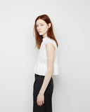 Luz Cropped Pleat Blouse