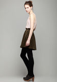 Suede Circle Skirt