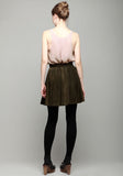 Suede Circle Skirt