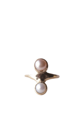 Double Pearl Ring