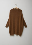 Cashmere and Silk Oversized Round Neck Tunic Sweater