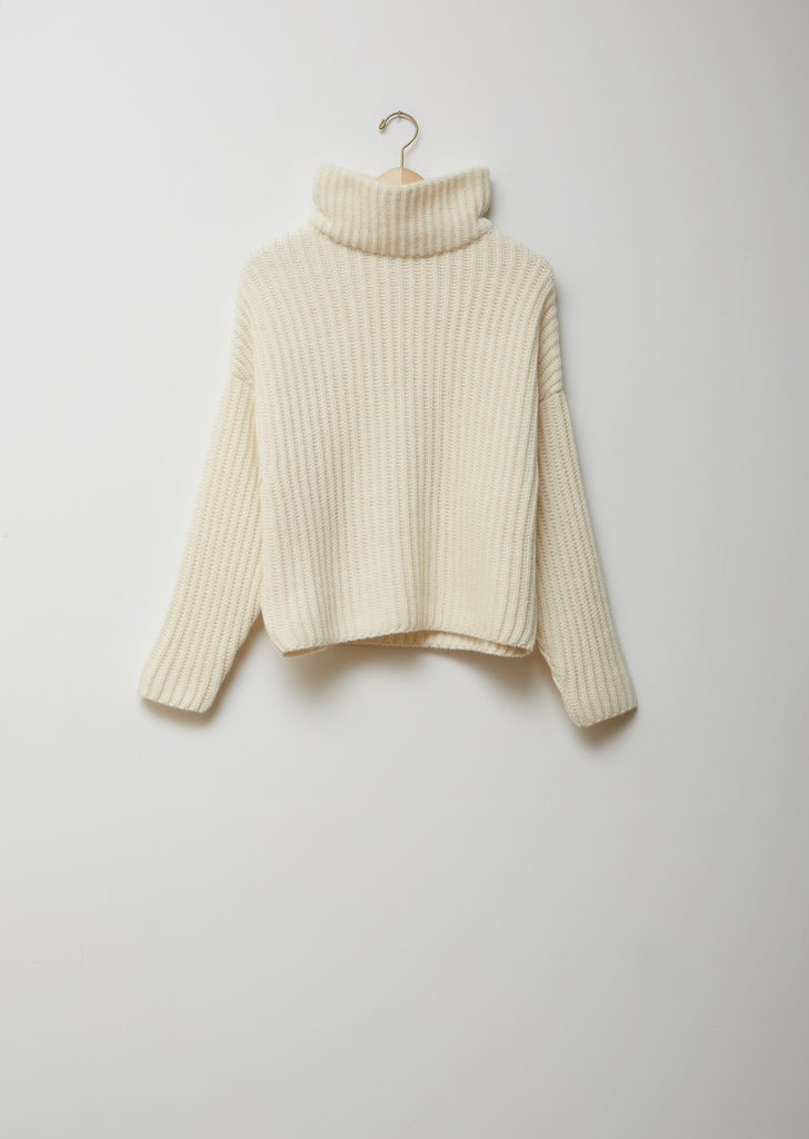Alpaca Batwinged Turtleneck Sweater