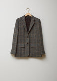 Single-Breasted Patch Pocket Wool Blazer