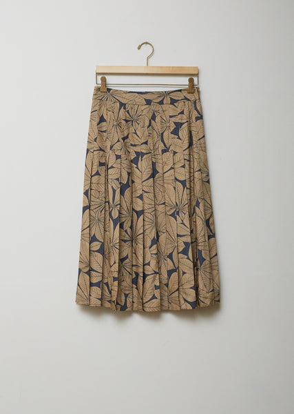 スカート Margaret Howell SHIRTING LINEN SKIRT Cotton Button Belt Skirt – La Garçonne
