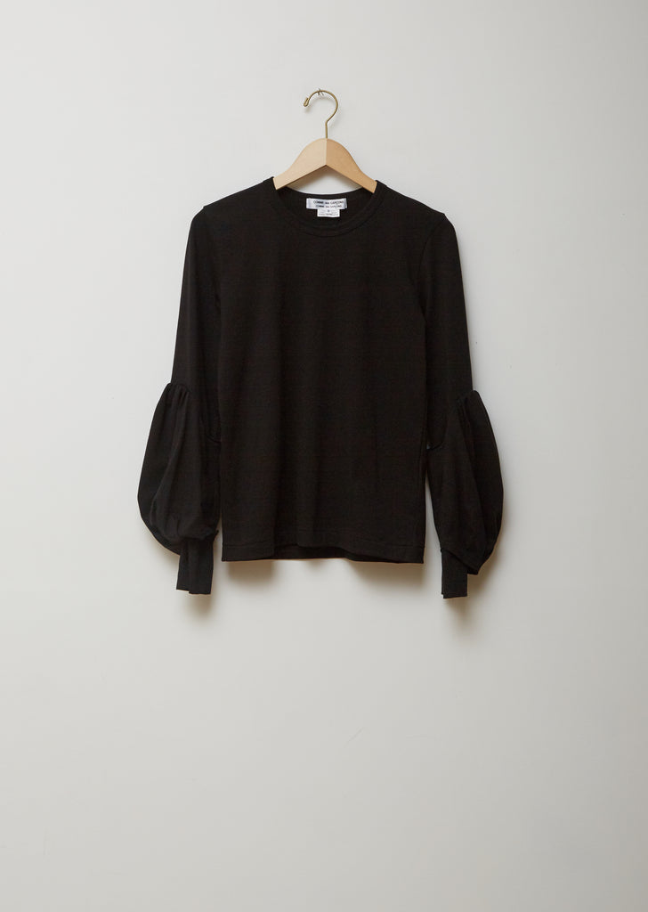 Cotton Jersey Small Puff Sleeve Top