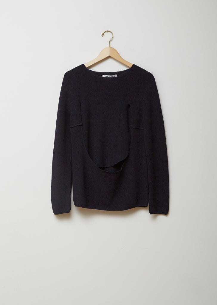 Worsted Yarn Wool Half Cardigan Stitch Top